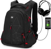 Школьный рюкзак для мальчиков подростков SkyName (СкайНейм) с анатомической спинкой, USB выход