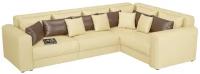 Диван угловой Мэдисон Long 335х230х90 см еврокнижка экокожа Beige/Brown