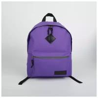 Рюкзак молодежный RISE м-347 38*30*10, отд на молнии, фиолетовый/серый 2383493