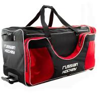 Баул хоккейный BITEX 24-975 сумка спортивная на колесах, черно-красный полиэстер