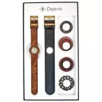 Наручные часы DEJAVU Часы женские наручные Dejavu Premium 329C112, коричневый