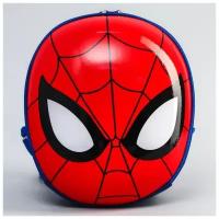 Ранец для первоклассника (рюкзак) Marvel для мальчика, с жестким карманом, Человек-паук