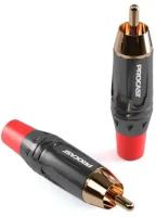 Разъем RCA(male) PROCAST cable RCA6/TT/Red красный маркер