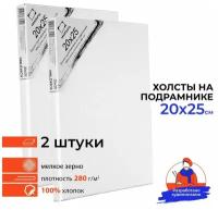 Набор холстов Малевичъ на подрамнике 20х25 см (232026) 2 шт. 2 шт. 25 см 20 см