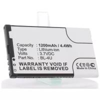 Аккумуляторная батарея iBatt 1200mAh для Nokia 8800 Arte, C5-03, Asha 311, Asha 305, 8800 Carbon Arte, 8800 Sapphire Arte, C5-06, 6600 Slide, 8800 Gold Arte