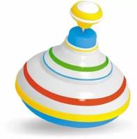 Юла детская развивающая игрушка, музыкальная забава для малышей, диаметр 12см