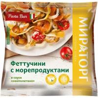 Мираторг Феттучини Неаполитано с морепродуктами в соусе 400 г