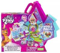Игровой набор Кристальный дом Hasbro My Little Pony mini World Magic Brighthouse 5 пони (2.5см) + 60 аксессуаров F3875