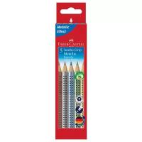 Faber-Castell Карандаши цветные Jumbo Grip Metallic 5 цветов (110993) разноцветный