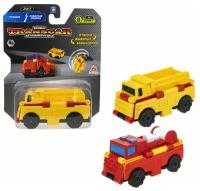 Машинка автовывернушка 1TOY Transcar Double Грузовик - Пожарная машина