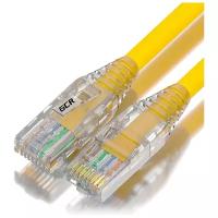 Патч-корд UTP cat.5e 1 Гбит/с RJ45 LAN CCA компьютерный кабель для интернета (GCR-LSZH53) желтый 0.5м