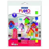 Полимерная глина FIMO Soft основной комплект 9 блоков по 25 г (8023 10/ FS8025-10)
