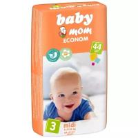 Baby mom Подгузники для детей «Baby Mom» Econom 3, (4-9 кг), 44 шт