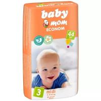 Подгузники для детей «Baby Mom» Econom 3, (4-9 кг), 44 шт