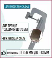 Струбцина крепления датчика эхолота для лодок ПВХ с НДНД (SKD010) на лодку ПВХ