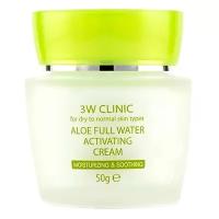 3W Clinic Aloe Full Water Activating Cream Крем для лица с алоэ