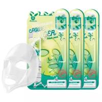 Elizavecca стимулирующая тканевая маска с экстрактом центеллы азиатской Centella Asiatica Deep Power Ringer Mask Pack, 23 мл, 3 уп