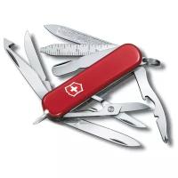 Нож-брелок Victorinox Classic Midnight MiniChamp, 58 мм, 17 функций, красный