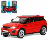 Машинка инерционная металлическая 1:24 Land Rover Range Rover Evoque, красный, откр. двери и капот, свет, звук, свободный ход колес