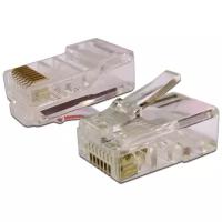 Коннектор RJ45 UTP 8P8C, универсальный, cat.5e, 100 шт