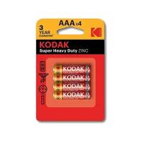 Батарейки Kodak Super Heavy Duty AAA, LR03/мизинчиковые/4 шт