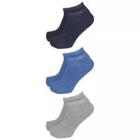 Носки Tuosite, 3 пары, размер 33-34, серый, синий