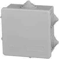 Распределительная коробка IEK KM41235 наружный монтаж 85x85 мм серый RAL 7035