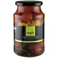 Ассорти маринованное product огурцы томаты черри Vegda, 950 мл