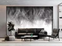 Фотообои 315х270 см Пальмовые листья (ветви пальмы) 3D обои флизелиновые в спальню, кухню, гостиную 17 (можно обрезать до 300х270, 300х250 см)
