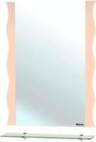 Зеркало Bellezza Мари-60 Волна с полкой бежевое (4612909030079) /1147/