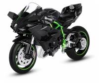 Мотоцикл металл. 1:12 KAWASAKI Ninjia H2R, черный, свободный ход колес