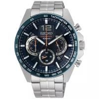 Наручные часы SEIKO SSB345P1, серебряный, синий