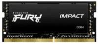 Модуль памяти SO-DIMM DDR4 16Gb PC25600 3200Mhz Kingston Fury Impact (KF432S20IB/16)