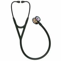 Стетоскоп Littmann Cardiology IV Черный с радужным колоколом и дымчатым стеблем (Rainbow/Black/moke), 6240