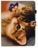 Универсальный чехол Coloured Drawing для планшета 10 дюймов (Butterfly Cat)