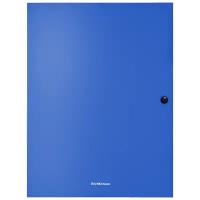 ErichKrause Папка на кнопке пластиковая Classic A4, 8 мм, синий