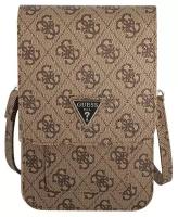 Сумка Guess Wallet Bag 4G Big with Triangle logo для смартфонов, коричневая