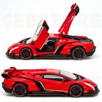 Детская машинка Lamborghini Veneno 1:24 с дымом