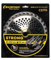 Нож для триммера CHAMPION C5170 Strong 32/230/25,4 зубцы из твердого сплава