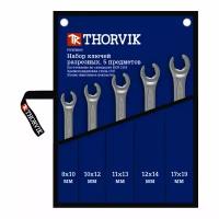 Набор ключей разрезных THORVIK (8-19 мм 5 предметов в сумке FNWS005)
