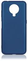 DF / Силиконовый чехол для телефона Nokia G20 смартфона Нокиа Джи 20 DF nkCase-16 (blue) / черный