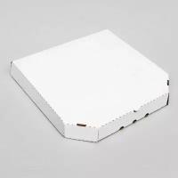 Коробка для пиццы, белая, 32.5 x 32.5 x 4 см, 10 шт