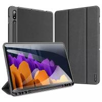 Чехол-книжка MyPads для Samsung Galaxy Tab S7 11 SM-T870 / T875 (2020) с функцией засыпания черный