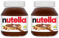 Паста ореховая с добавлением какао Nutella, 350 г, стеклянная банка, 2 шт