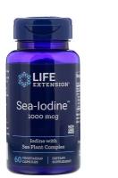 Sea-Iodine 1000 мкг (Йод) 60 вегетарианских капсул (Life Extension)