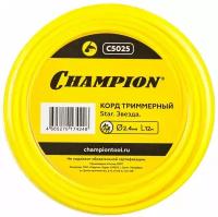 Триммерная леска Champion C5025 Star 2.4мм/12м