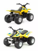 Металлический квадроцикл Kinsmart KinsFun 1:36 «Smart ATV» инерционный, жёлтый KT3506D-4