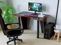 Стол Росток-мебель компьютерный игровой 9.1 1200x750x750 (Черный/Красный)