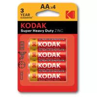 Батарейка Kodak Super Heavy Duty AA, в упаковке: 4 шт