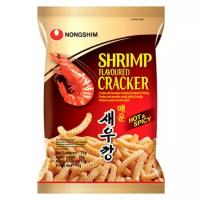 Чипсы NONGSHIM креветочные, острая креветка, 75 г, 4 уп